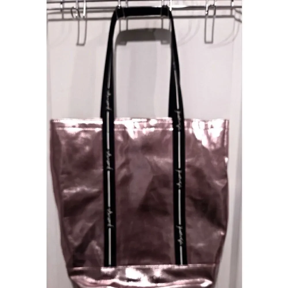 Kendall & Kylie Tote Bag/Excellent Used Condition/Fits Laptop/Pink Metallic